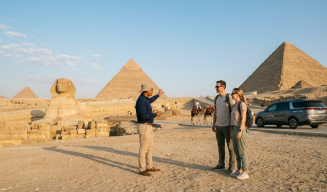 Private Tour: Giza Pyramids, Great Sphinx, Grand Egyptian Museum & Bazaar